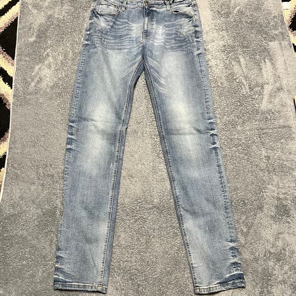 Supply & Demand Jeans Mens 38 XXXL (39x39)  Blue Straight Whisker - Picture 1 of 13